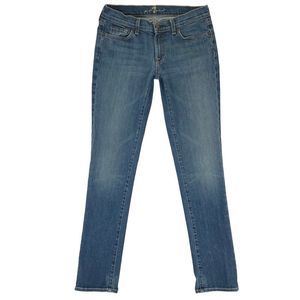 7 For All Mankind Roxy Denim Stretch Skinny Jeans Women’s Size 30